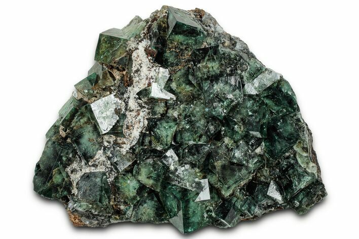 Fluorescent Green Fluorite Cluster - Diana Maria Mine, England #327232